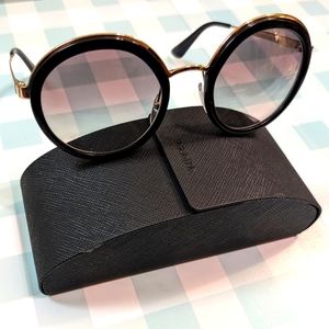 Prada sunglasses PR50TS Black & Gold NIB